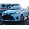 Image 2 : A4 --  2015 TOYOTA YARIS , White , 345721  KM's  "NO RESERVE"