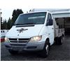 Image 2 : 0A --  2005 DODGE SPRINTER 3500 FLAT DECK , White , 243015  KM's "NO RESERVE"