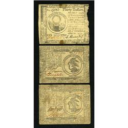 Continental Currency May 10, 1775 $30 About New,