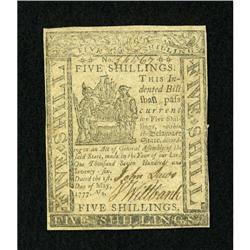 Delaware May 1, 1777 5s Extremely Fine-About