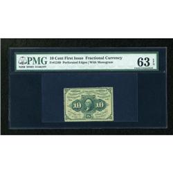 Fr. 1240 10c First Issue PMG Choice Uncirculated