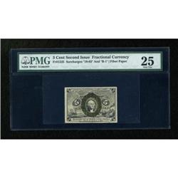 Fr. 1235 5c Second Issue PMG Very Fine 25.