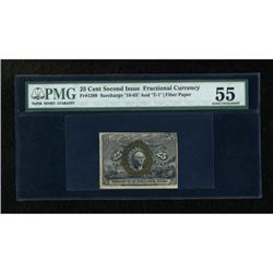 Fr. 1289 25c Second Issue PMG About Uncirculated