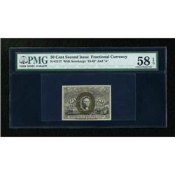 Fr. 1317 50c Second Issue PMG Choice About Unc