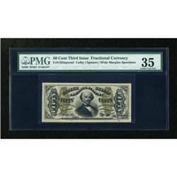 Fr. 1324SP 50c Third Issue Spinner PMG Choice