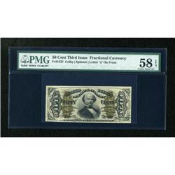 Fr. 1327 50c Third Issue Spinner PMG Choice