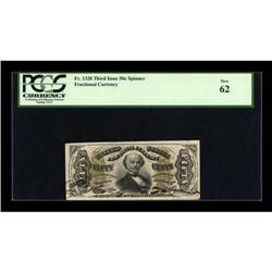 Fr. 1328 50c Third Issue Spinner PCGS Very