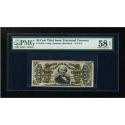 Fr. 1328 50c Third Issue Spinner PMG Choice