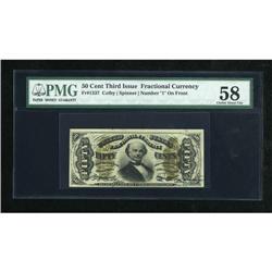 Fr. 1337 50c Third Issue Spinner PMG Choice