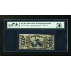 Fr. 1360 50c Third Issue Justice PMG Choice