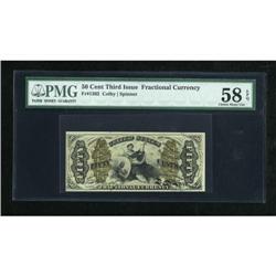 Fr. 1362 50c Third Issue Justice PMG Choice