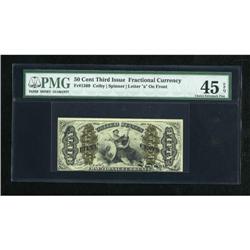 Fr. 1369 50c Third Issue Justice PMG Choice