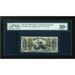 Fr. 1369 50c Third Issue Justice PMG Very Fine