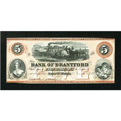 Sault St. Marie, CW- The Bank of Brantford $5