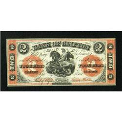 Clifton, PC- Bank of Clifton $2 Sept. 1, 1861