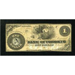 Toronto, CW- The Colonial Bank of Canada $1