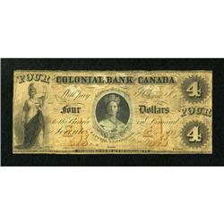 Toronto, CW- The Colonial Bank of Canada $4 Apr.