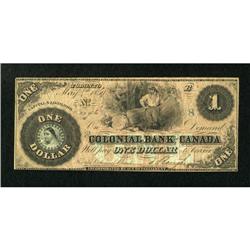 Toronto, CW- The Colonial Bank of Canada $1 May