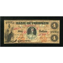 Toronto, CW- Colonial Bank of Canada $4 May 4,