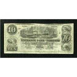 Toronto, UC- The Exchange Bank of Toronto $10