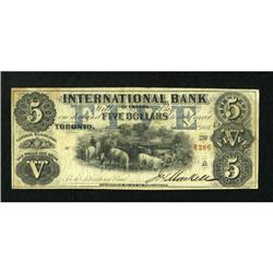 Toronto, CW- The International Bank $5 Septmeber