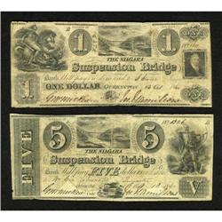 Queenston, UC- The Niagara Supension Bridge $1