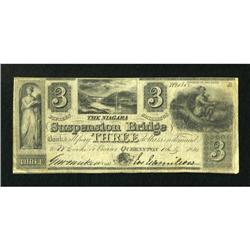 Queenston, UC- The Niagara Suspension Bridge