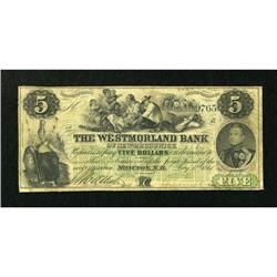 Moncton, NB- The Westmorland Bank $5 Aug. 1,