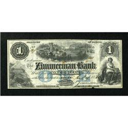 Elgin, PC- The Zimmerman Bank $1 Aug. 1, 1856