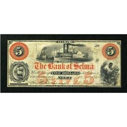 Selma, AL- The Bank of Selma $5 Jan. 1, 1862 G2a