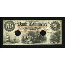 Savannah, GA- Bank of Commerce $50 Jan. 1, 1856