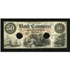 Image 1 : Savannah, GA- Bank of Commerce $50 Jan. 1, 1856
