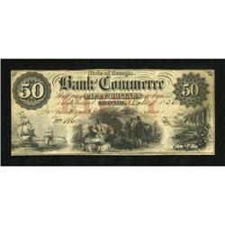 Savannah, GA- Bank of Commerce $50 Oct. 1, 1836