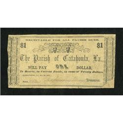 Harrisonburg, LA- Parish of Catahoula $1 May 25,