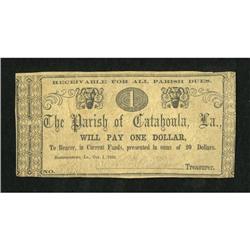 Harrisonburg, LA- Parish of Catahoula $1 Oct. 1,