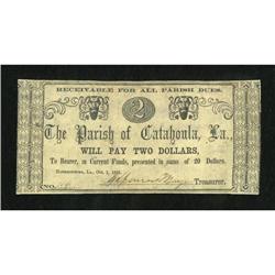 Harrisonburg, LA- Parish of Catahoula $2 Oct.