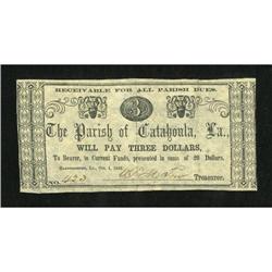 Harrisonburg, LA- Parish of Catahoula $3 Oct. 1,