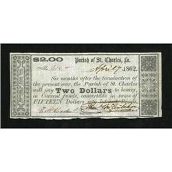 St. Charles, LA- Parish of St. Charles $2 April