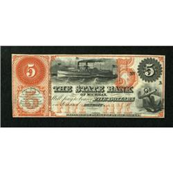 Detroit, MI- State Bank of Michigan $5 18__ G8a