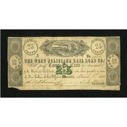 Woodville, MS- West Feliciana Rail Road Co. 25c