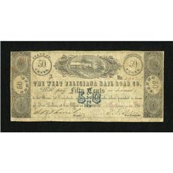 Woodville, MS- West Feliciana Rail Road Co. 50c