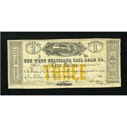 Woodville, MS- West Feliciana Rail Road Co. $3