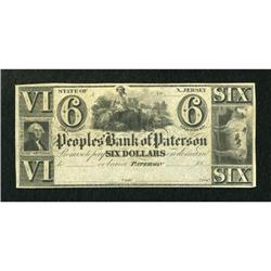 Paterson, NJ- Peoples' Bank of Paterson $6 18__