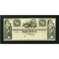 Paterson, NJ- Peoples' Bank of Paterson $8 18__