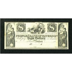 Paterson, NJ- Peoples' Bank of Paterson $8 18__