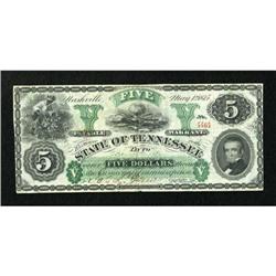 Nashville, TN- State of Tennessee $5 May 1, 1875