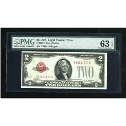 Fr. 1501 $2 1928 Legal Tender Note. PMG Choice