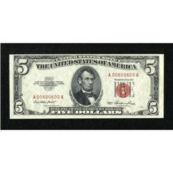 Fr. 1532 $5 1953 Legal Tender "Radar" Note.