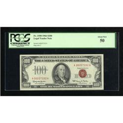 Fr. 1550 $100 1966 Legal Tender Note. PCGS About
