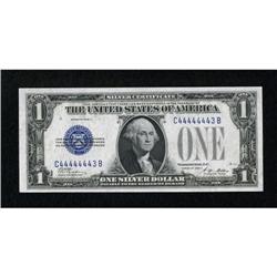 Special Serial Number Fr. 1601 $1 1928A Silver